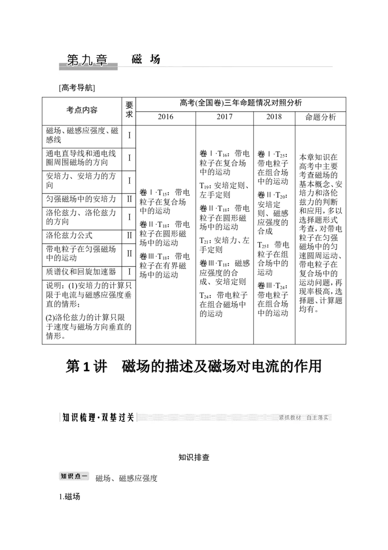 选修3-1第九章第1讲_04高考物理_新高考复习资料_2022年新高考复习资料_高考物理2022年一轮复习各版本_2.2022年高考物理一轮复习新高考1津鲁琼辽鄂适用_配套习题