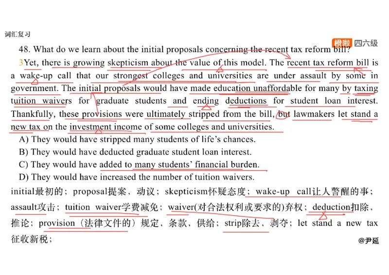 04.阅读精讲精练4_英语四六级保存避免失效_最新更新，视频都在这_2026，6月六级速转存易和谐_0、2025年12月六级_06.橙啦六级全程班石雷鹏_03.真题技巧+专项带练_03.阅读精讲精练_资料