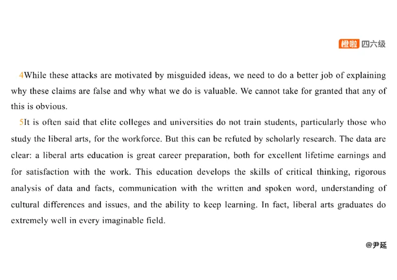 04.阅读精讲精练4_英语四六级保存避免失效_最新更新，视频都在这_2026，6月六级速转存易和谐_0、2025年12月六级_06.橙啦六级全程班石雷鹏_03.真题技巧+专项带练_03.阅读精讲精练_资料