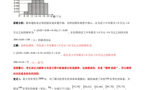 专题13统计（5大易错点分析+解题模板+举一反三+易错题通关）-备战2024年高考数学考试易错题（新高考专用）（原卷版）_新高考复习资料_2024年新高考资料_专项复习资料