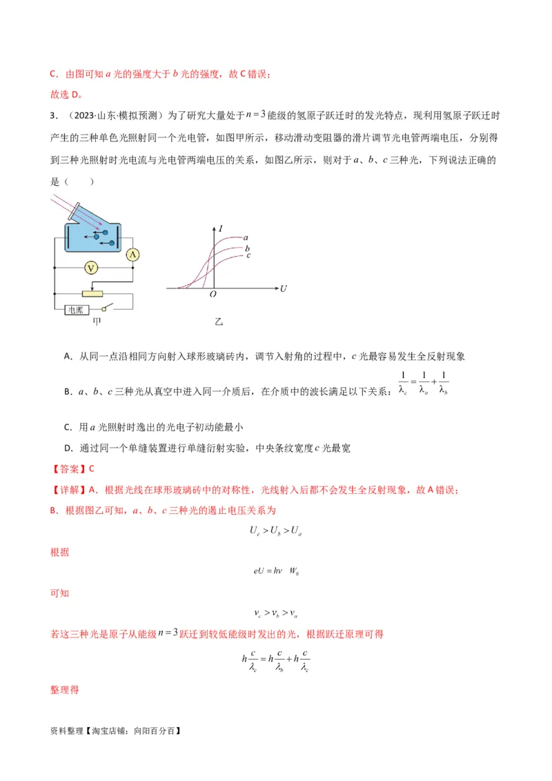 考点巩固卷78光学相关概念的定律的理解和应用（反射、折射、干涉、衍射）（解析版）_04高考物理_新高考复习资料_2024新高考复习资料_一轮复习资料_考点巩固卷_热学、光学、近代物理