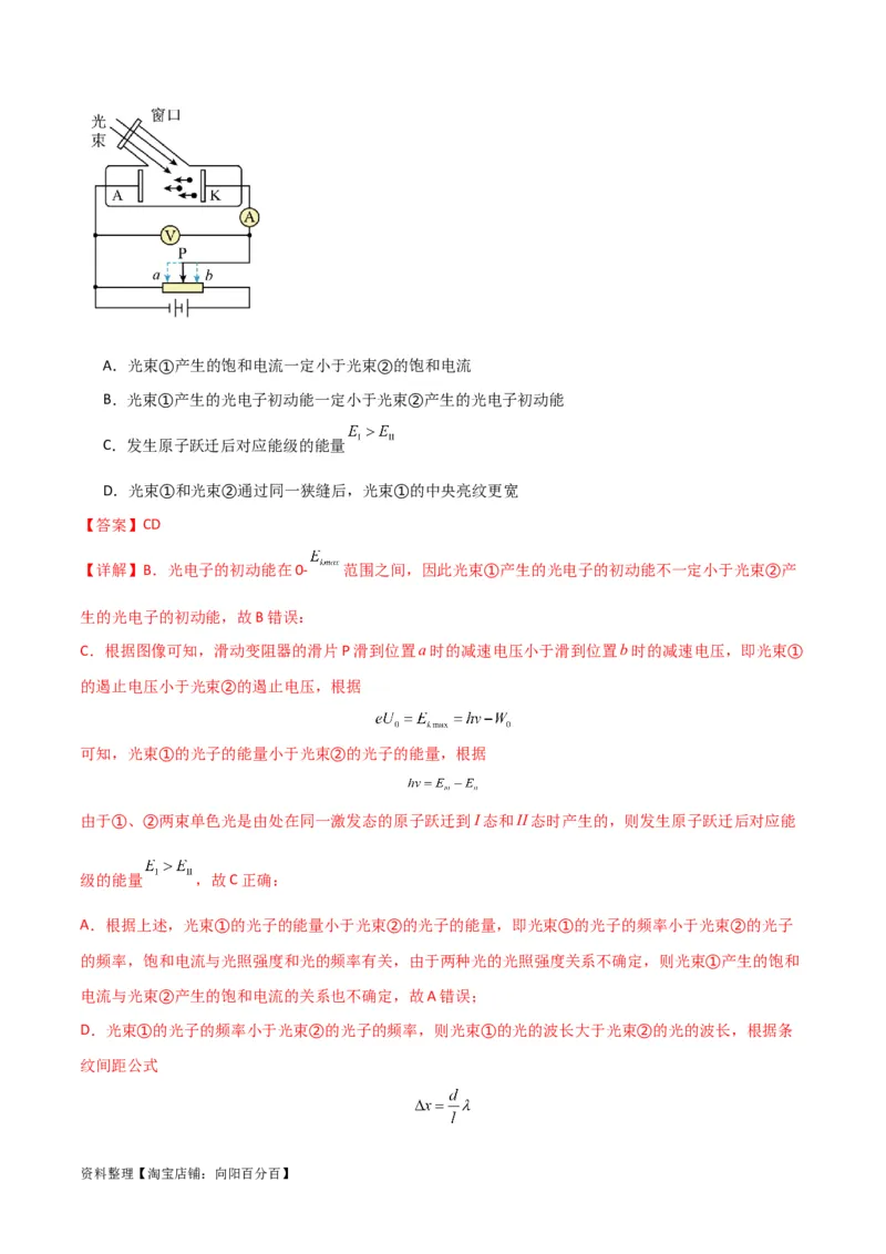 考点巩固卷78光学相关概念的定律的理解和应用（反射、折射、干涉、衍射）（解析版）_04高考物理_新高考复习资料_2024新高考复习资料_一轮复习资料_考点巩固卷_热学、光学、近代物理