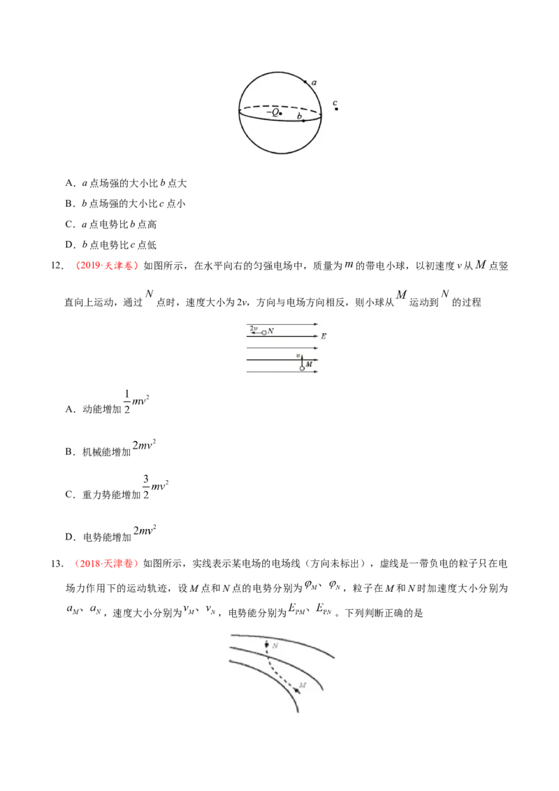 解密08静电场（原卷版）-高频考点解密2021年高考物理二轮复习讲义+分层训练_04高考物理_新高考复习资料_2021年新高考资料_高频考点解密2021年高考物理二轮复习讲义+分层训练