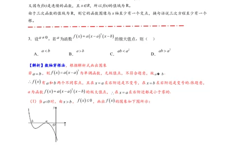 重难点专题2-2三次函数图像与性质10类题型（解析版）-2025届高考数学热点题型归纳与重难点突（新高考专用）_2025年新高考资料_二轮复习