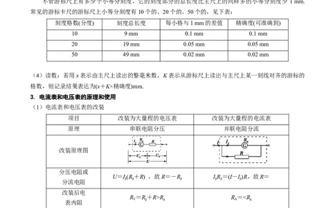 考点40电学实验基础（核心考点精讲+分层精练）原卷版_04高考物理_新高考复习资料_2024新高考复习资料_一轮复习资料_完备战2024年高考物理一轮复习考点帮（新高考专用）