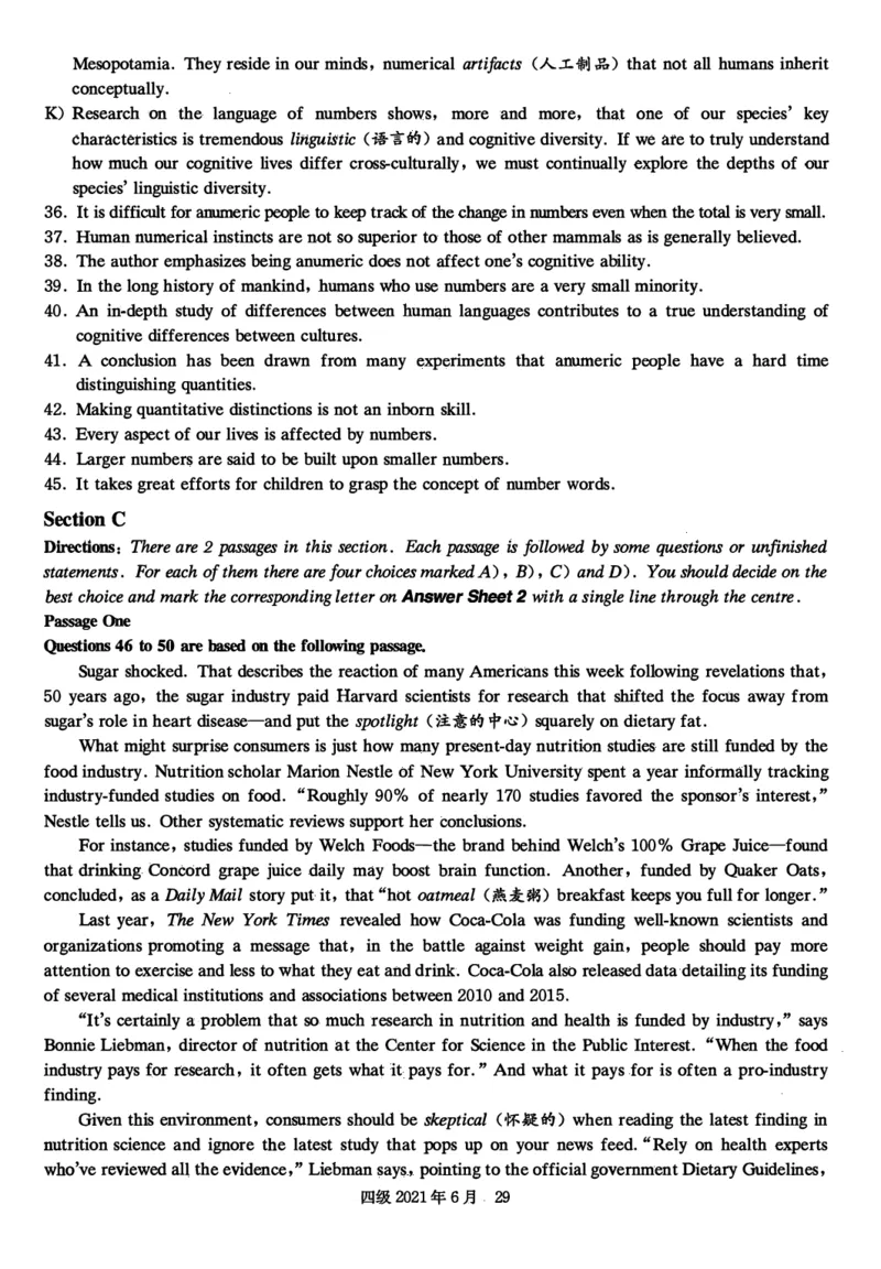 2021年06月四级真题第2套可复制可划线查词_英语四六级保存避免失效_最新更新，视频都在这_2026，6月六级速转存易和谐_0、2025年12月六级_00.学丞六级全程班刘晓燕_00讲义资料