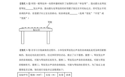 1.2声音的特性（知识解读）（原卷版）_8上-初中物理苏科版(4)_03讲义