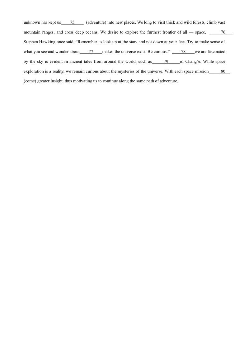 语法填空名校最新模拟真题强化练08-备战2024高考英语语法填空专项分类训练（高考真题+名校模拟真题）_03高考英语_2024年新高考资料_3.2024专项复习