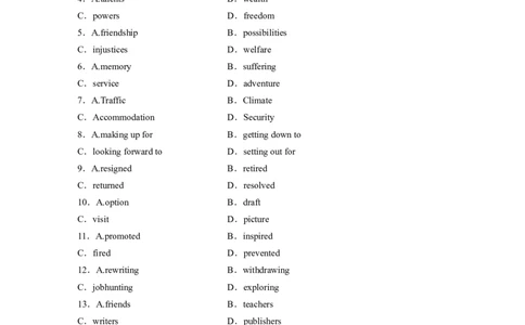 选择性必修第四册Unit5　LaunchingYourCareer_03高考英语_2024年新高考资料_1.2024一轮复习_2024年高考英语一轮复习讲义（新人教版）_学生版在此文件夹（讲义、练习等的学生版均在此文件夹）