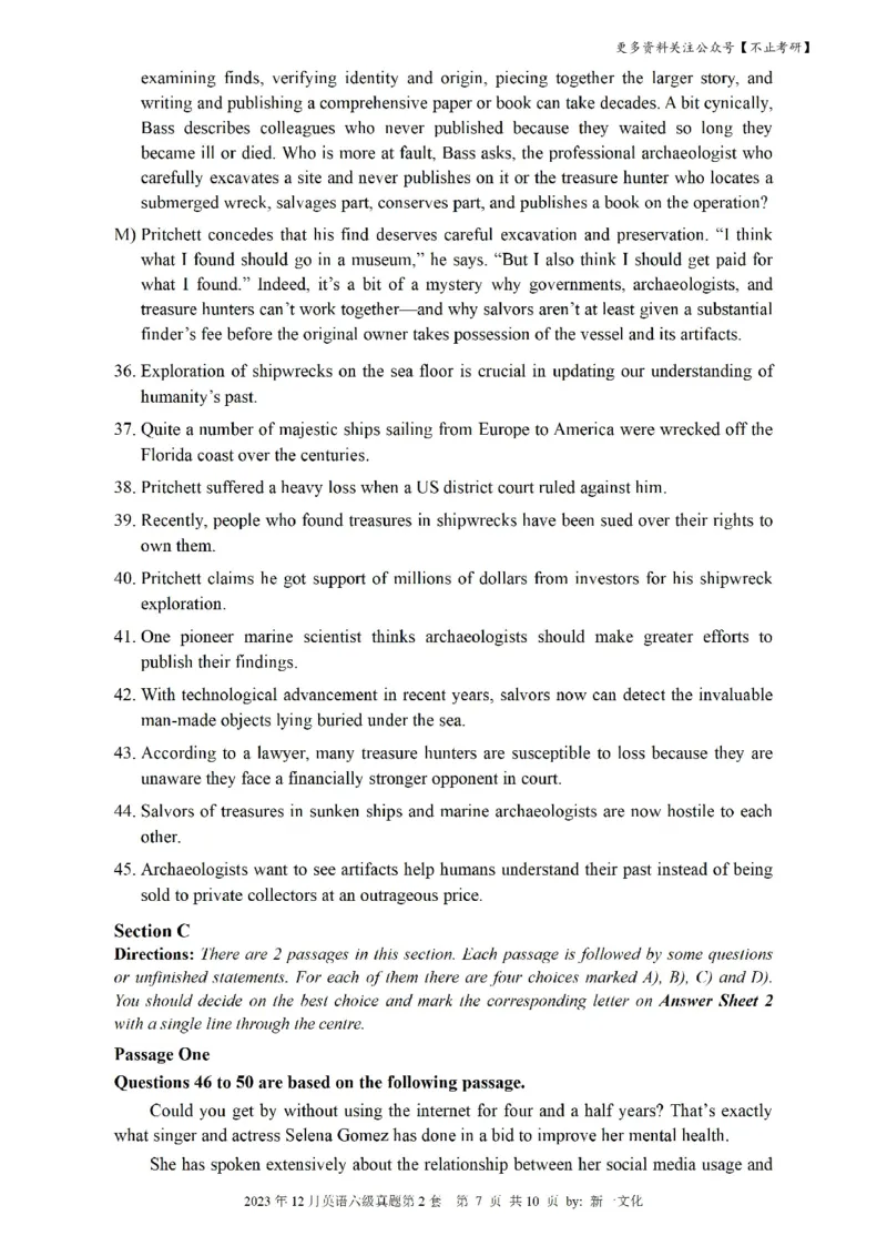 2023.12六级真题第2套可复制可检索，打印首选_英语四六级保存避免失效_最新更新，视频都在这_2026，6月六级速转存易和谐_1、2025年6月六级_13.2026六级英语刘晓燕-保命班