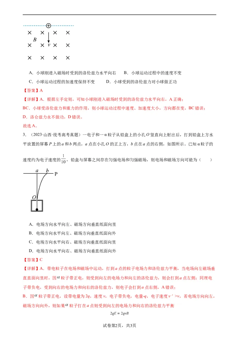 阶段性检测《磁场》（解析版）_04高考物理_新高考复习资料_2024新高考复习资料_一轮复习资料_完2024年高考物理一轮复习考点通关卷（新高考通用）_阶段性检测_电磁部分