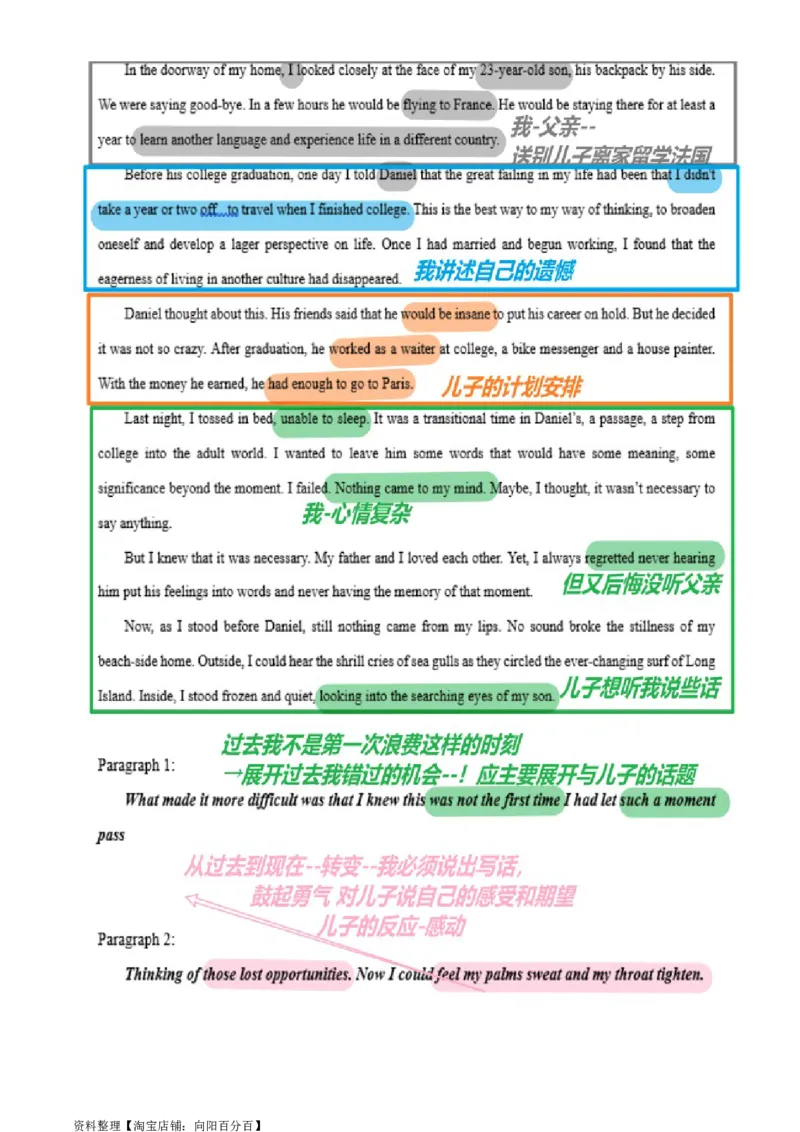 读后续写思维方向专练(18)-2024届高三英语一轮起航_03高考英语_新高考复习资料_2024年新高考资料_专项复习资料_读后续写思维专练-2024届高三英语大一轮复习作文起航