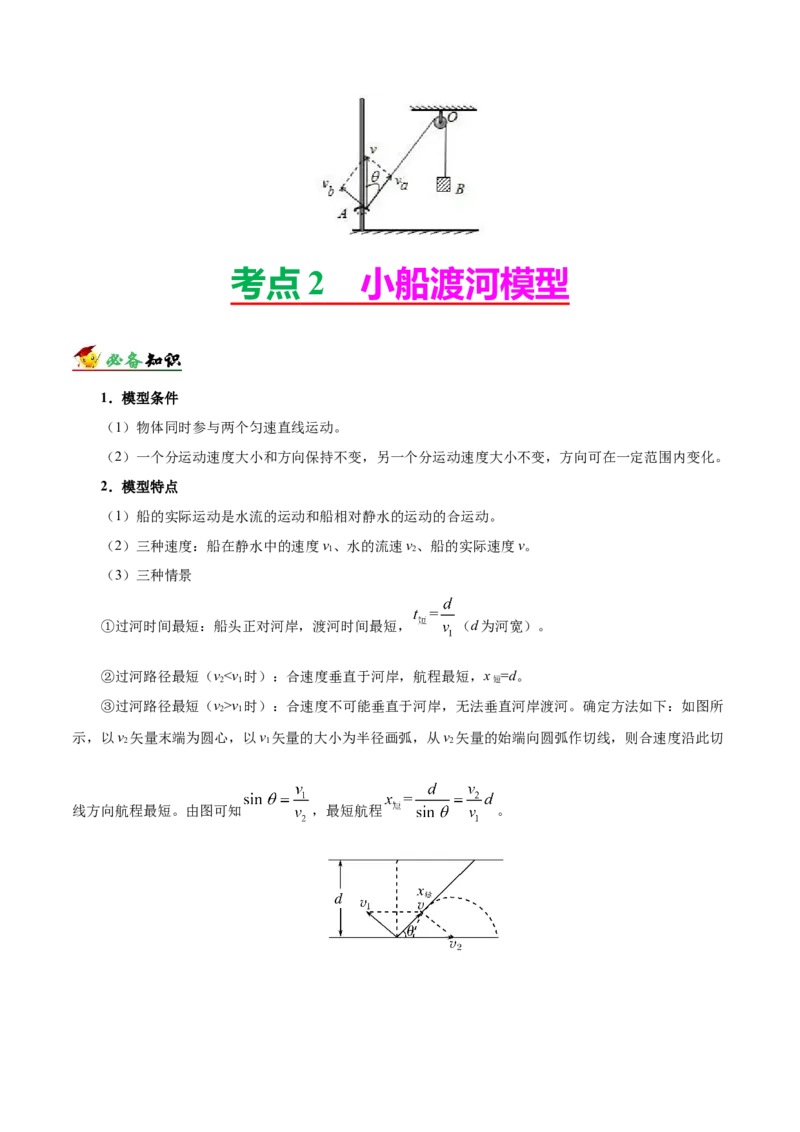 解密04曲线运动（解析版）-高频考点解密2021年高考物理二轮复习讲义+分层训练_04高考物理_新高考复习资料_2021年新高考资料_高频考点解密2021年高考物理二轮复习讲义+分层训练