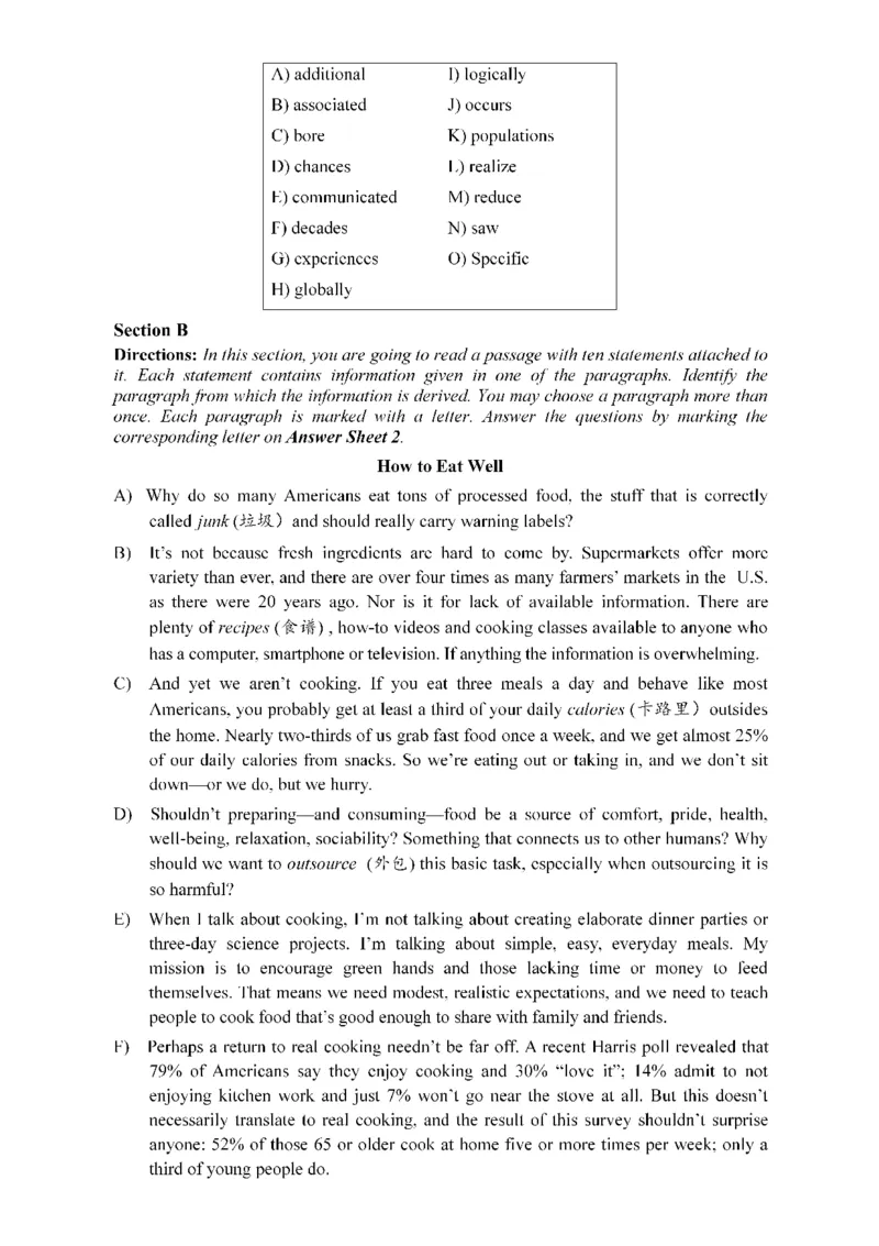 2015年12月四级真题第3套可复制可搜索_英语四六级保存避免失效_最新更新，视频都在这_2026，6月六级速转存易和谐_0、2025年12月六级_00.学丞六级全程班刘晓燕_00讲义资料_真题PDF
