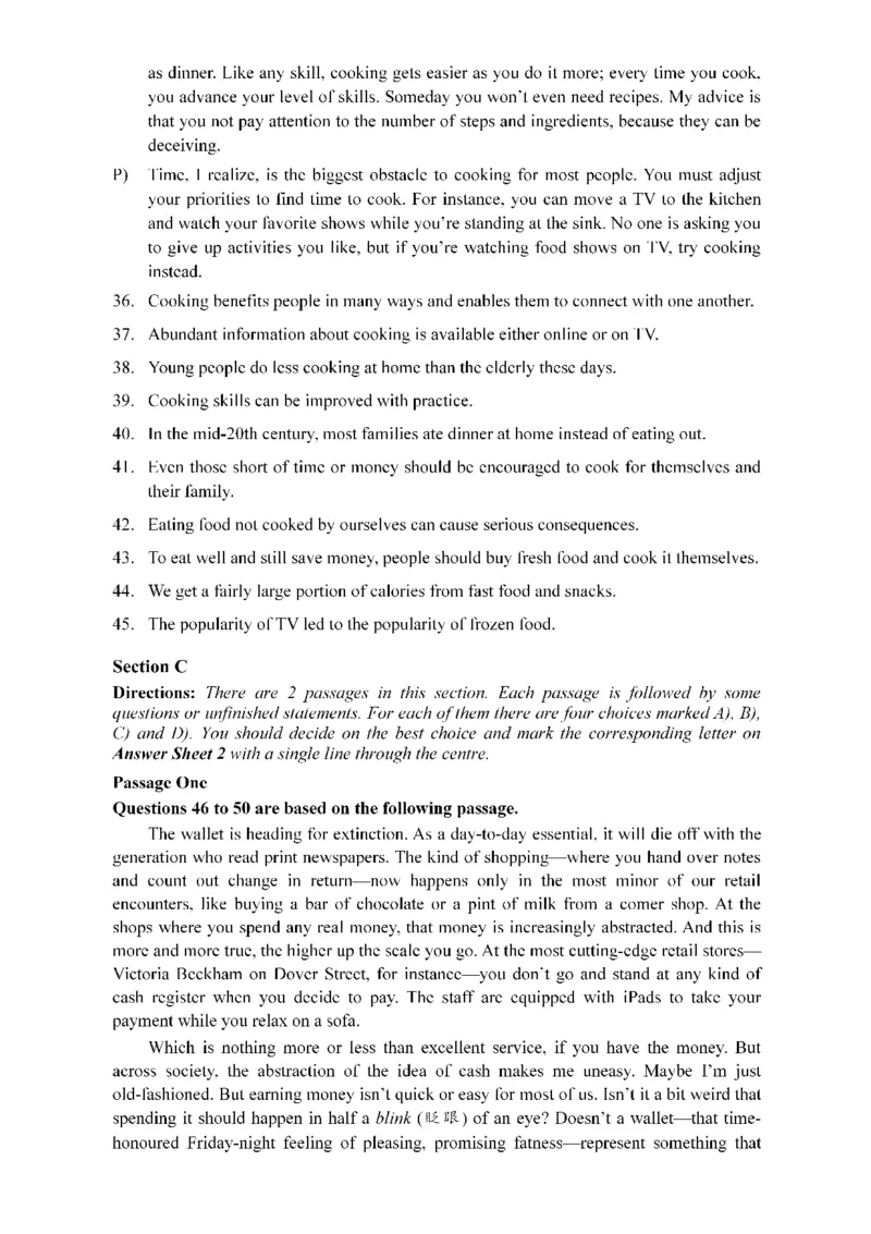 2015年12月四级真题第3套可复制可搜索_英语四六级保存避免失效_最新更新，视频都在这_2026，6月六级速转存易和谐_0、2025年12月六级_00.学丞六级全程班刘晓燕_00讲义资料_真题PDF