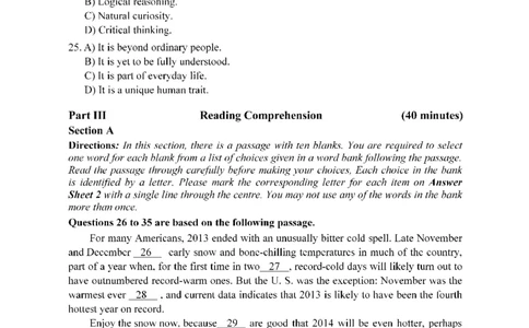 2015年12月四级真题第3套可复制可搜索_英语四六级保存避免失效_最新更新，视频都在这_2026，6月六级速转存易和谐_0、2025年12月六级_00.学丞六级全程班刘晓燕_00讲义资料_真题PDF
