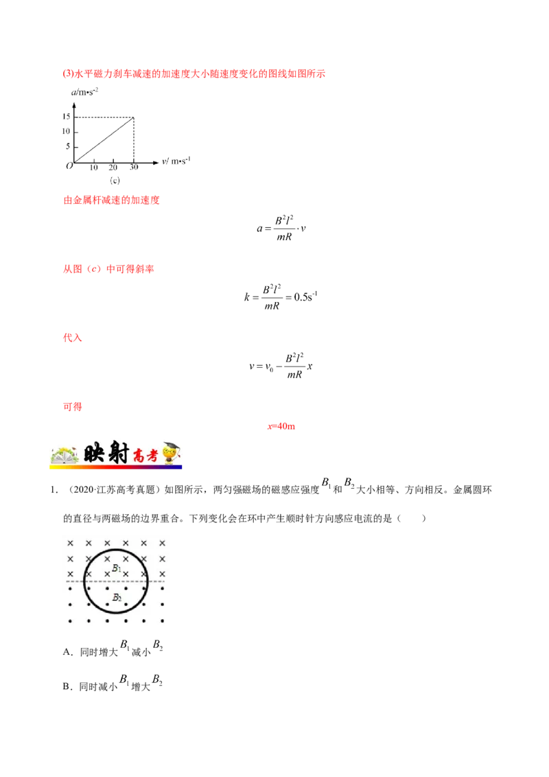 解密11电磁感应（解析版）-高频考点解密2021年高考物理二轮复习讲义+分层训练_04高考物理_新高考复习资料_2021年新高考资料_高频考点解密2021年高考物理二轮复习讲义+分层训练
