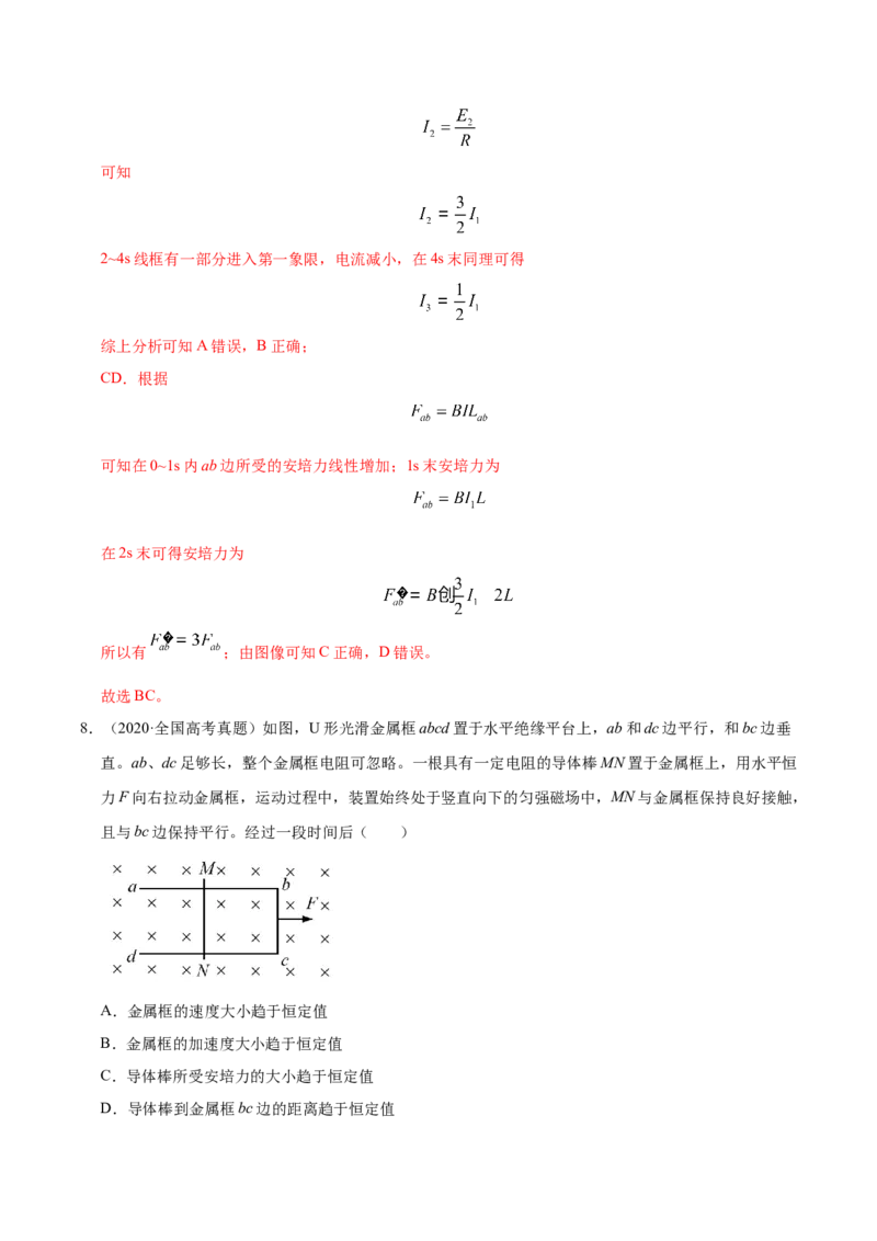 解密11电磁感应（解析版）-高频考点解密2021年高考物理二轮复习讲义+分层训练_04高考物理_新高考复习资料_2021年新高考资料_高频考点解密2021年高考物理二轮复习讲义+分层训练