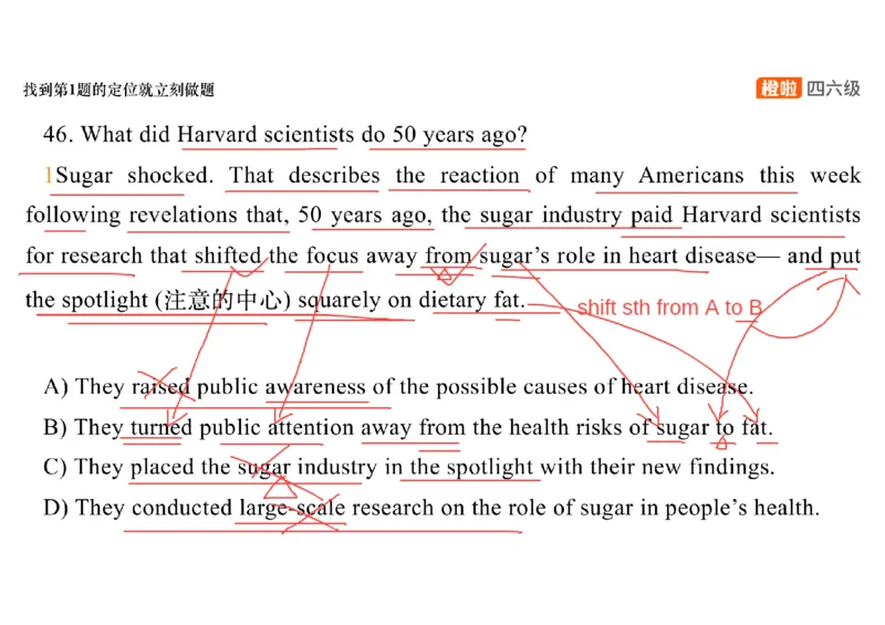 01.阅读精讲精练1_英语四六级保存避免失效_最新更新，视频都在这_2026、6月四级速转存易和谐_0、2025年12月四级_06.橙啦四级全程班石雷鹏_03.解题技巧+专项带练_03.阅读精讲精练_资料