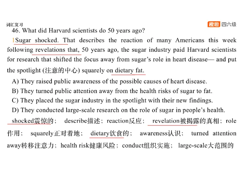 01.阅读精讲精练1_英语四六级保存避免失效_最新更新，视频都在这_2026、6月四级速转存易和谐_0、2025年12月四级_06.橙啦四级全程班石雷鹏_03.解题技巧+专项带练_03.阅读精讲精练_资料