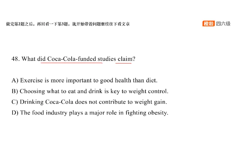01.阅读精讲精练1_英语四六级保存避免失效_最新更新，视频都在这_2026、6月四级速转存易和谐_0、2025年12月四级_06.橙啦四级全程班石雷鹏_03.解题技巧+专项带练_03.阅读精讲精练_资料