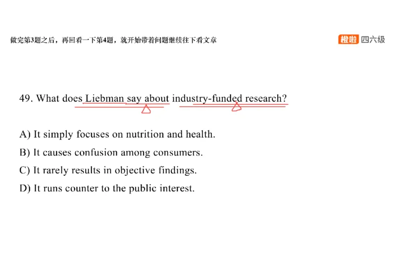 01.阅读精讲精练1_英语四六级保存避免失效_最新更新，视频都在这_2026、6月四级速转存易和谐_0、2025年12月四级_06.橙啦四级全程班石雷鹏_03.解题技巧+专项带练_03.阅读精讲精练_资料