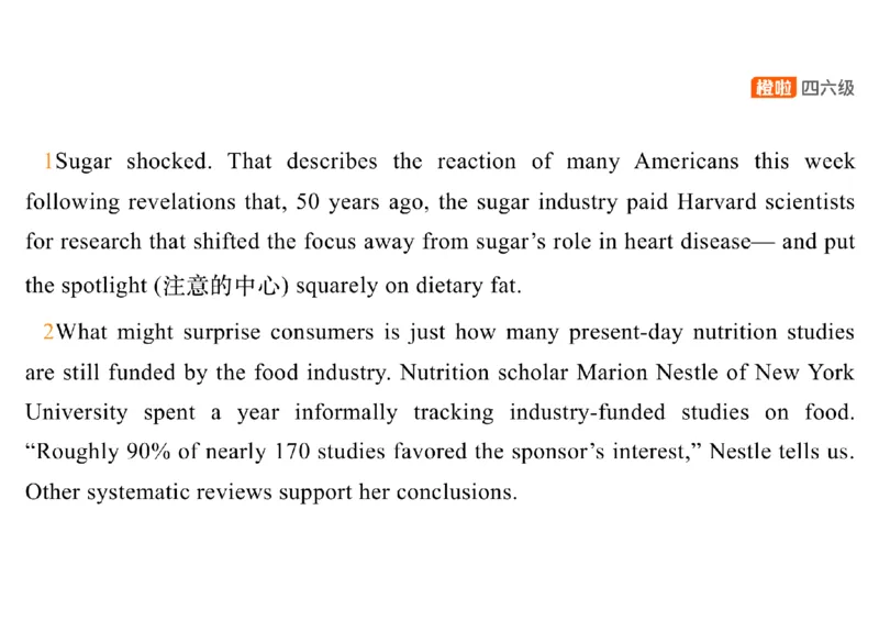 01.阅读精讲精练1_英语四六级保存避免失效_最新更新，视频都在这_2026、6月四级速转存易和谐_0、2025年12月四级_06.橙啦四级全程班石雷鹏_03.解题技巧+专项带练_03.阅读精讲精练_资料