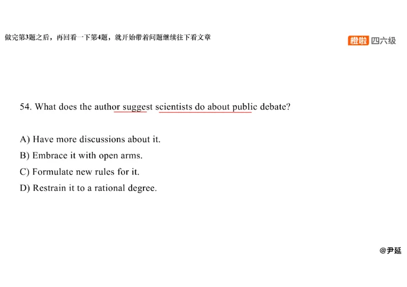 06.阅读精讲精练6_英语四六级保存避免失效_最新更新，视频都在这_2026、6月四级速转存易和谐_0、2025年12月四级_06.橙啦四级全程班石雷鹏_03.解题技巧+专项带练_03.阅读精讲精练_资料