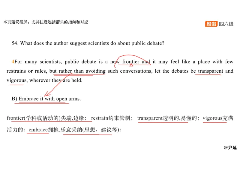 06.阅读精讲精练6_英语四六级保存避免失效_最新更新，视频都在这_2026、6月四级速转存易和谐_0、2025年12月四级_06.橙啦四级全程班石雷鹏_03.解题技巧+专项带练_03.阅读精讲精练_资料