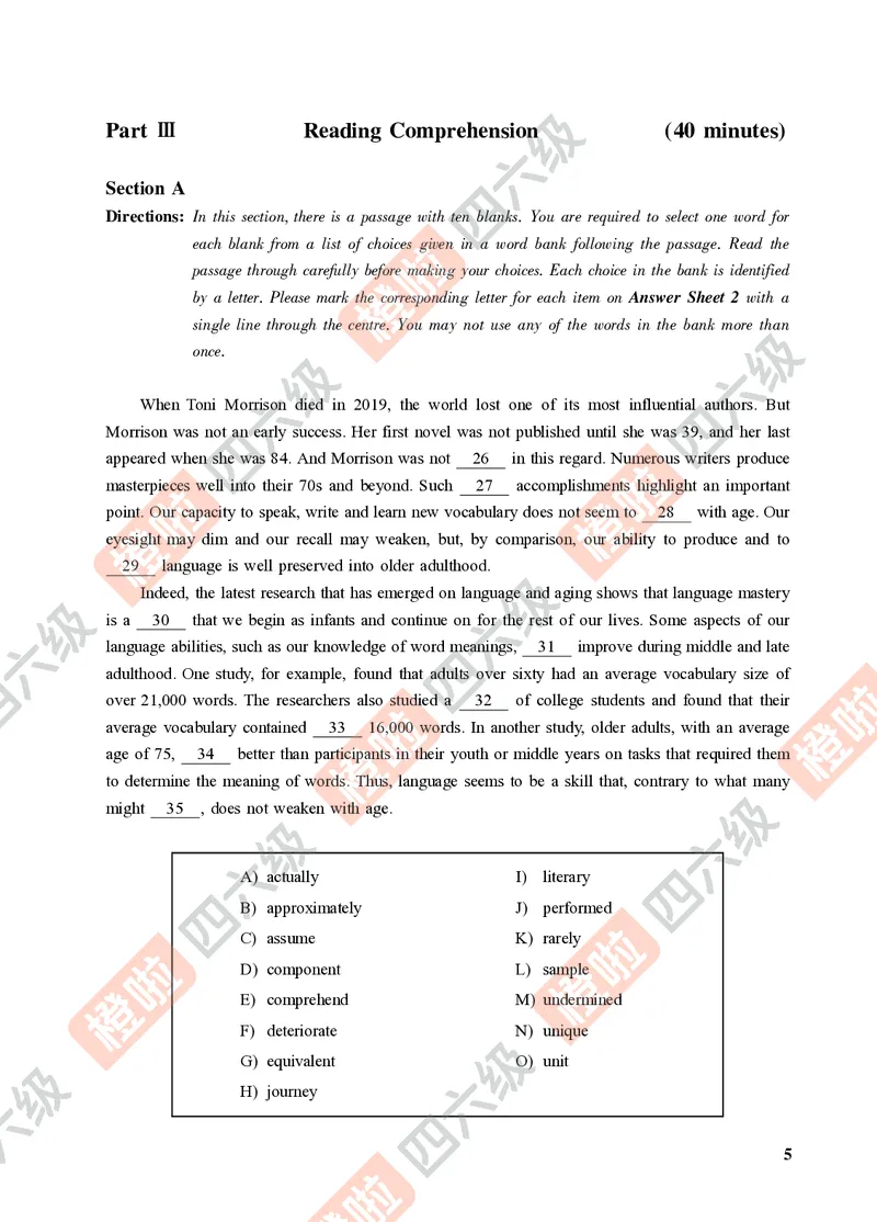 01.2024年12月四级（第一套）-试题6-12_英语四六级保存避免失效_最新更新，视频都在这_2026、6月四级速转存易和谐_0、2025年12月四级_06.橙啦四级全程班石雷鹏_00.讲义_真题_24年12月