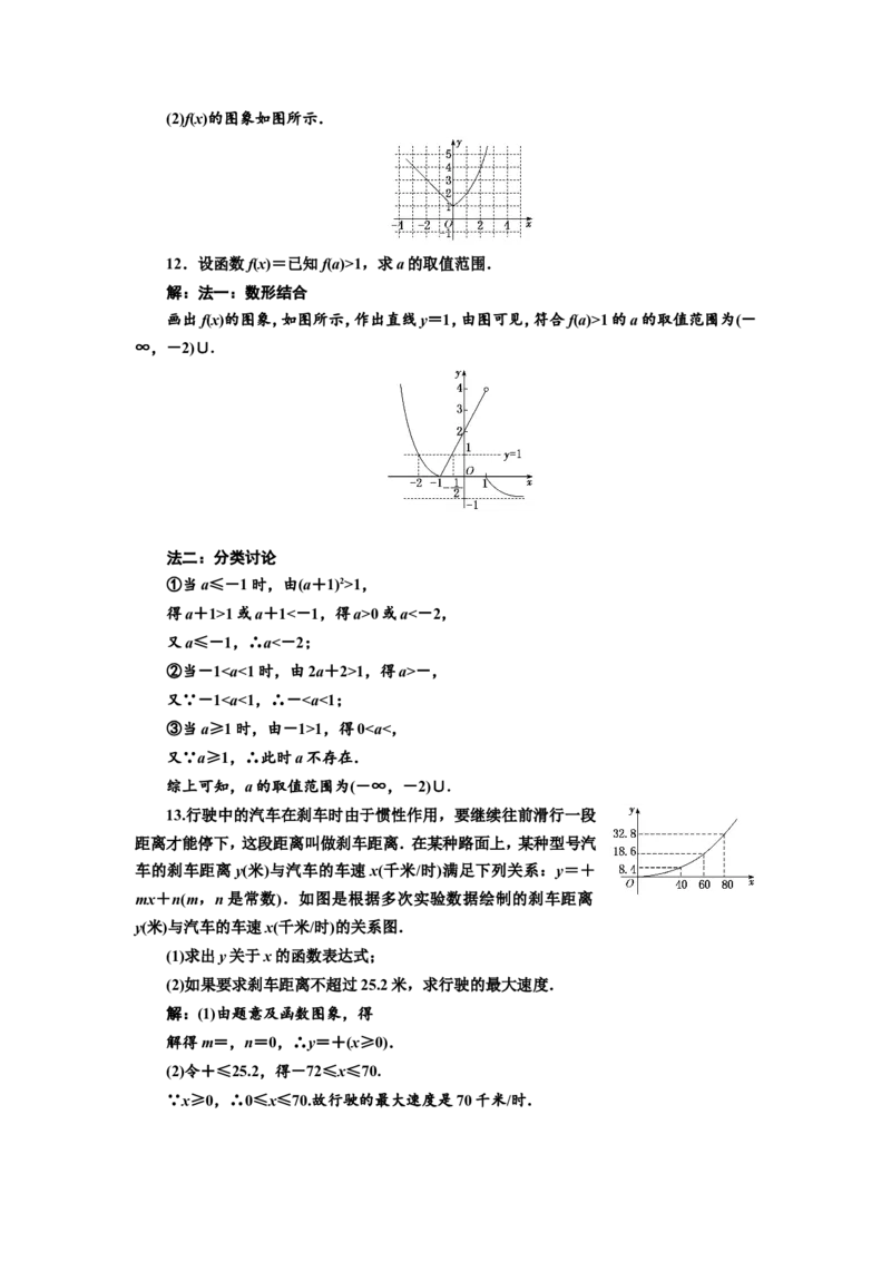 课时跟踪检测（五）函数及其表示作业_02高考数学_新高考复习资料_2022年新高考资料_2022届一轮复习讲练结合_第二章函数的概念与基本初等函数Ⅰ_第一节函数及其表示