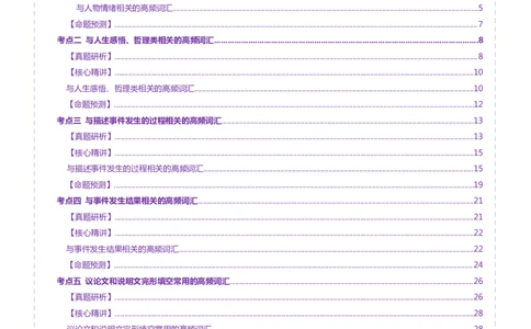 词汇知识专题02完形填空高频词汇（讲义）（解析版）_2025年新高考资料_二轮复习_01高考语文等多个文件_上好课2025年高考英语二轮复习讲练测（新高考通用）_第二部分词汇知识