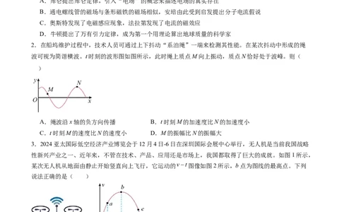 选择题01（7单选+3多选原卷版）_04高考物理_2025年新高考资料_二轮复习_2025年高考物理二轮热点题型归纳与变式演练（新高考通用）339880232