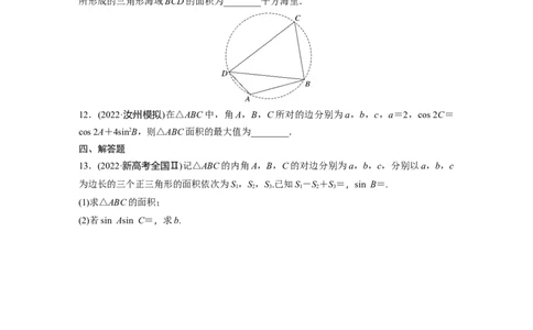专题2　第2讲　三角恒等变换与解三角形_新高考复习资料_2023年新高考资料_二轮复习_2023年高考数学二轮复习讲义+课件（新高考版）_2023年高考数学二轮复习讲义（新高考版）_学生版
