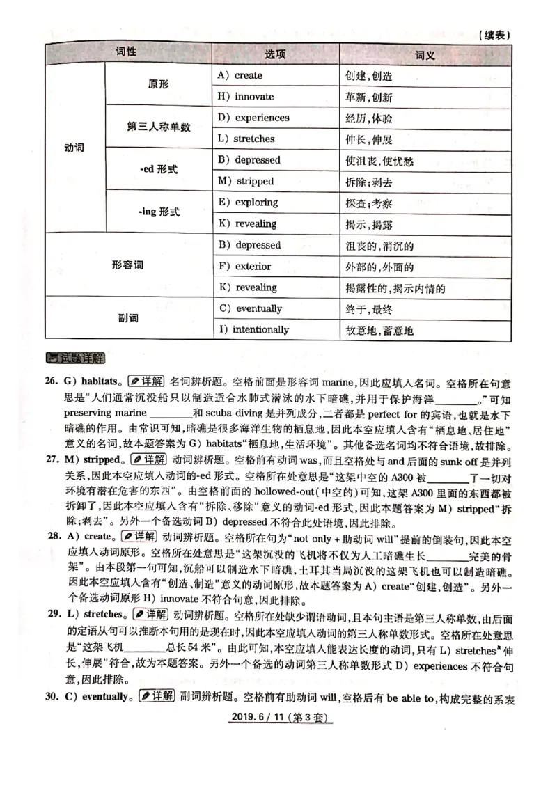 2019年6月份四级解析（全三套）_英语四六级保存避免失效_最新更新，视频都在这_2026、6月四级速转存易和谐_新大学英语2025.6月4.6级真题_※1.四级历年真题、解析及听力_2019年06月CET4