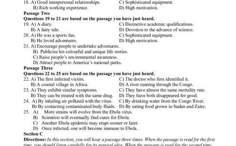 2013年6月六级考试听力真题（一）_英语四六级保存避免失效_最新更新，视频都在这_2026、6月四级速转存易和谐_新大学英语2025.6月4.6级真题_六级真题_六级听力专项_2010-2015_2013.06六级