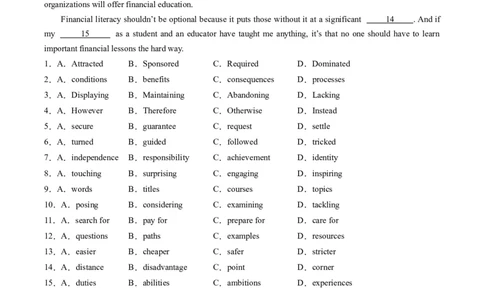 重难点08完形填空说明文-2024年高考英语热点&middot;重点&middot;难点专练（新高考专用）（解析版）_03高考英语_新高考复习资料_2024年新高考资料_专项复习资料_重点难点练