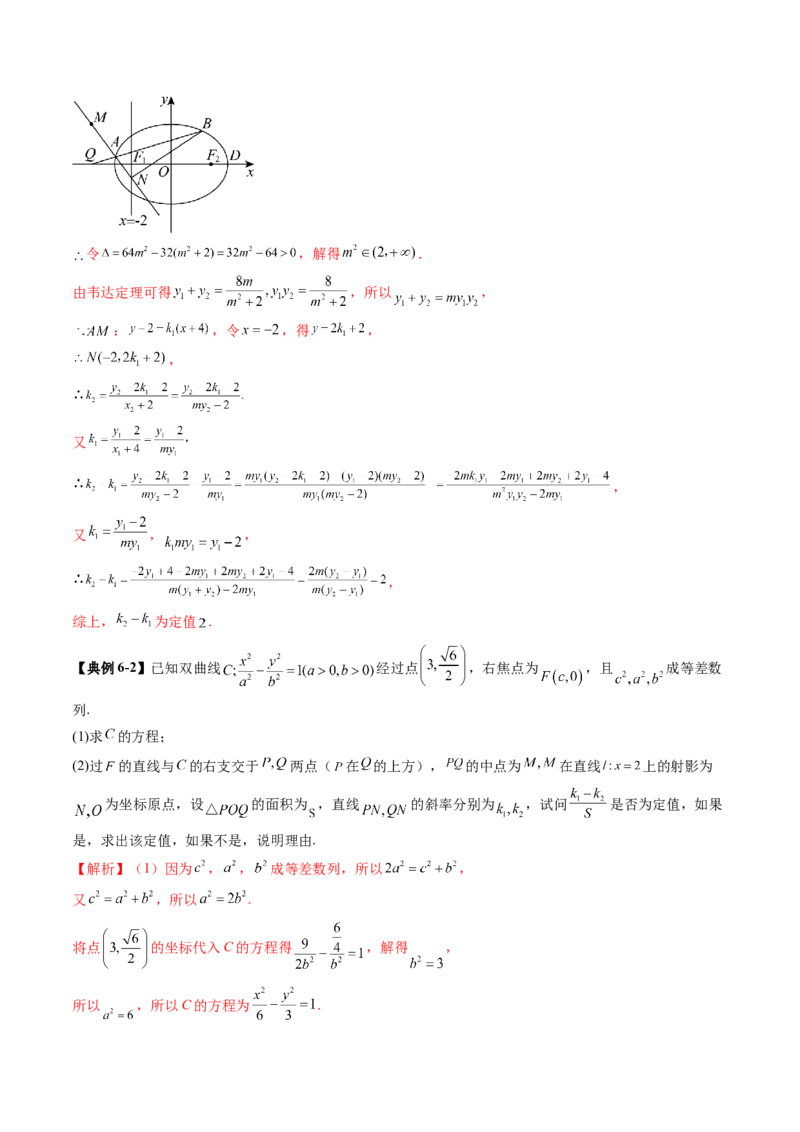 重难点突破16圆锥曲线中的定点、定值问题（十二大题型）（解析版）_02高考数学_2025年新高考资料_一轮复习_2025年高考数学一轮复习讲练测（新教材新高考，含2024高考真题）