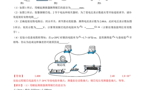 考点41实验：测量金属丝的电阻率（解析版）_04高考物理_通用版（老高考）复习资料_2024年复习资料_完备战2024年高考物理一轮复习考点帮（全国通用）_答案解析版