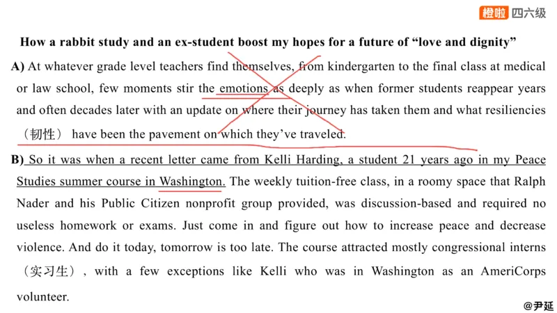 13.匹配题精讲精练1_英语四六级保存避免失效_最新更新，视频都在这_2026、6月四级速转存易和谐_0、2025年12月四级_06.橙啦四级全程班石雷鹏_03.解题技巧+专项带练_03.阅读精讲精练