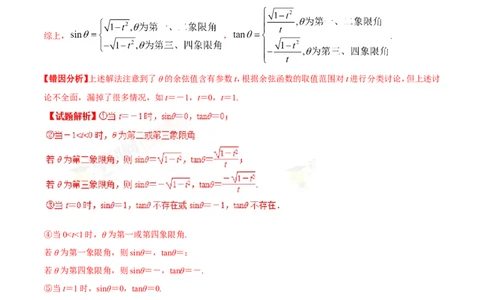 专题04三角函数-备战2019年高考数学（文）之纠错笔记系列（解析版）_新高考复习资料_2022年新高考资料_2022年一轮复习各版本_1.新高考2022年高考数学一轮复习_585