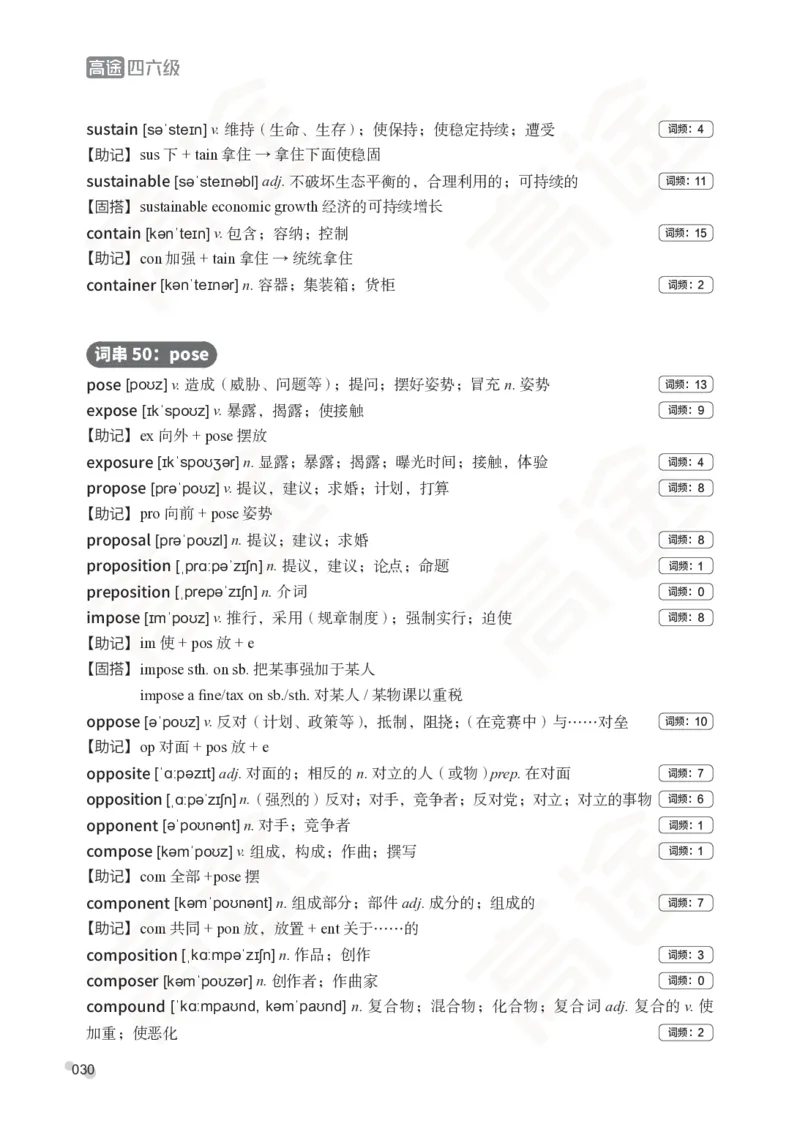(2.6)-六级词汇讲义_英语四六级保存避免失效_最新更新，视频都在这_2026，6月六级速转存易和谐_1、2025年6月六级_02.2026六级英语高途_六级秋季全程Standard班_{2}--资料_{2}-课程资料库