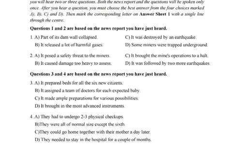 2022年12月四级真题第1套_英语四六级保存避免失效_最新更新，视频都在这_2026、6月四级速转存易和谐_新大学英语2025.6月4.6级真题_※1.四级历年真题、解析及听力_2.2017-2024年（新题型）