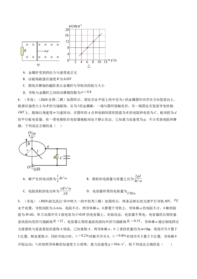 考点52电磁感应中的动力学和能量综合问题（核心考点精讲+分层精练)原卷版_04高考物理_新高考复习资料_2024新高考复习资料_一轮复习资料