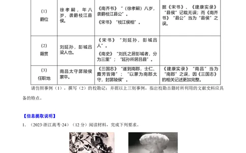 重难点24开放性论述题解答技巧（原卷版）_07高考历史_新高考复习资料_2024年新高考复习资料_专项复习资料_❤2024年高考历史热点&middot;重点&middot;难点专练（新高考专用）