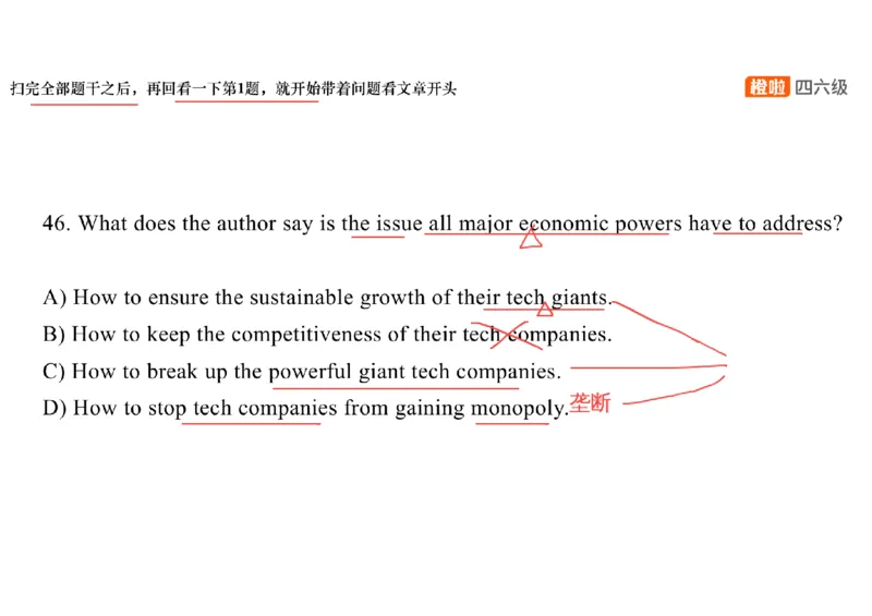 02.阅读精讲精练2_英语四六级保存避免失效_最新更新，视频都在这_2026，6月六级速转存易和谐_0、2025年12月六级_06.橙啦六级全程班石雷鹏_03.真题技巧+专项带练_03.阅读精讲精练_资料