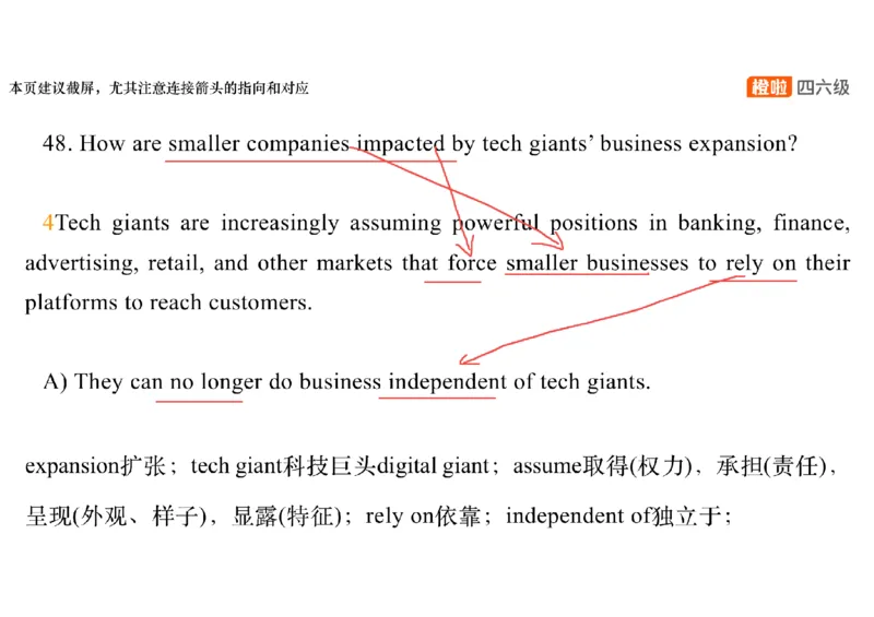 02.阅读精讲精练2_英语四六级保存避免失效_最新更新，视频都在这_2026，6月六级速转存易和谐_0、2025年12月六级_06.橙啦六级全程班石雷鹏_03.真题技巧+专项带练_03.阅读精讲精练_资料