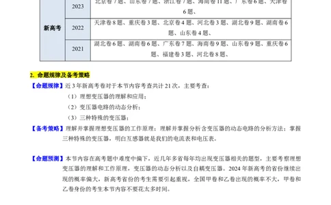 考点54理想变压器和远距离输电（核心考点精讲+分层精练)解析版_04高考物理_新高考复习资料_2024新高考复习资料_一轮复习资料_完备战2024年高考物理一轮复习考点帮（新高考专用）