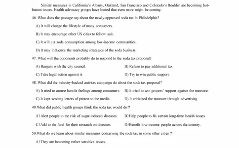 2019年12月四级真题第三套_英语四六级保存避免失效_最新更新，视频都在这_2026、6月四级速转存易和谐_新大学英语2025.6月4.6级真题_※1.四级历年真题、解析及听力_2.2017-2024年（新题型）