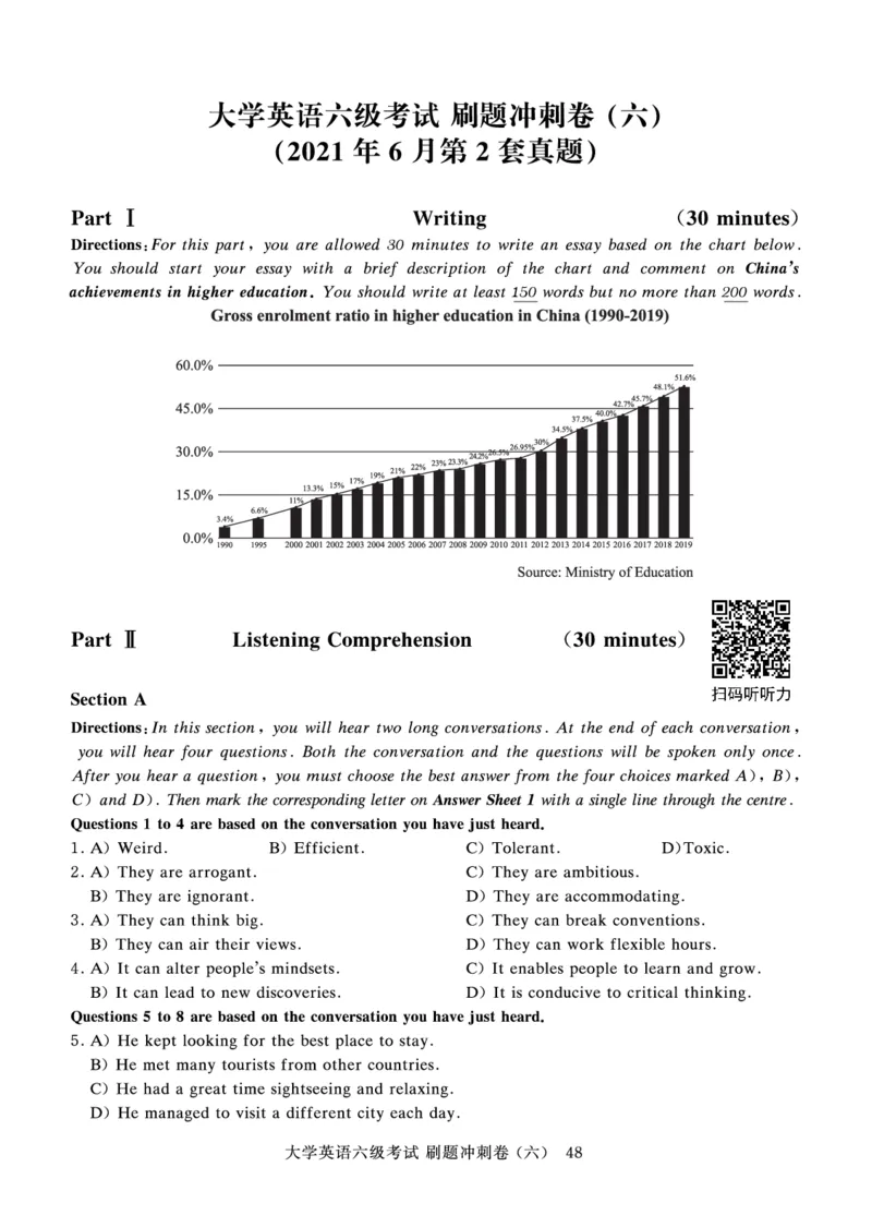 2022年9月-2020年12月六级真题8套_英语四六级保存避免失效_最新更新，视频都在这_2026、6月四级速转存易和谐_0、2025年12月四级_00.学丞四级全程班刘晓燕_00讲义资料_六级历年真题汇总